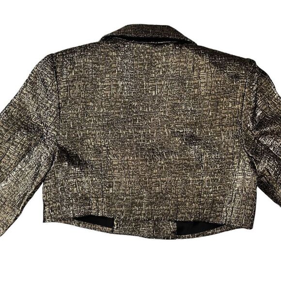 Michael Costello x REVOLVE Washington Jacket in Black & Gold - Picture 14 of 14